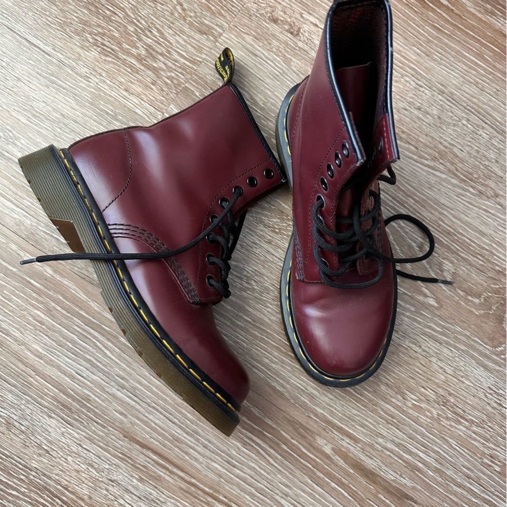 Burgundy Doc Martens